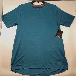 Hind Mens Horizontal Mesh Sh. Sleeve Running Shirt